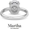 imageMartha Stewart Oval Shape Lab Grown Diamond Solitaire Ring Diamond Engagement Ring in 14 Karat Goldwhitegold