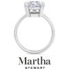 imageMartha Stewart Oval Shape Lab Grown Diamond Solitaire Ring Diamond Engagement Ring in 14 Karat Goldwhitegold