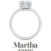 imageMartha Stewart Oval Shape Lab Grown Diamond Solitaire Ring Diamond Engagement Ring in 14 Karat Goldwhitegold
