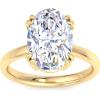 imageMartha Stewart Oval Shape Lab Grown Diamond Solitaire Ring Diamond Engagement Ring in 14 Karat Goldyellowgold