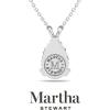 imageMartha Stewart Pear Shape Lab Grown Diamond Solitaire Necklace in 14 Karat Gold Lab Grown Diamond Necklacewhitegold