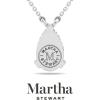 imageMartha Stewart Pear Shape Lab Grown Diamond Solitaire Necklace in 14 Karat Gold Lab Grown Diamond Necklacewhitegold