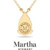 imageMartha Stewart Pear Shape Lab Grown Diamond Solitaire Necklace in 14 Karat Gold Lab Grown Diamond Necklaceyellowgold