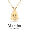 imageMartha Stewart Pear Shape Lab Grown Diamond Solitaire Necklace in 14 Karat Gold Lab Grown Diamond Necklaceyellowgold