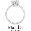 imageMartha Stewart Pear Shape Lab Grown Diamond Solitaire Ring Diamond Engagement Ring in 14 Karat Goldwhitegold