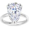 imageMartha Stewart Pear Shape Lab Grown Diamond Solitaire Ring Diamond Engagement Ring in 14 Karat Goldwhitegold