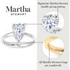imageMartha Stewart Pear Shape Lab Grown Diamond Solitaire Ring Diamond Engagement Ring in 14 Karat Goldwhitegold