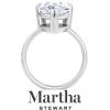 imageMartha Stewart Pear Shape Lab Grown Diamond Solitaire Ring Diamond Engagement Ring in 14 Karat Goldwhitegold