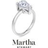 imageMartha Stewart Pear Shape Lab Grown Diamond Solitaire Ring Diamond Engagement Ring in 14 Karat Goldwhitegold