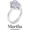 imageMartha Stewart Pear Shape Lab Grown Diamond Solitaire Ring Diamond Engagement Ring in 14 Karat Goldwhitegold