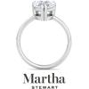 imageMartha Stewart Pear Shape Lab Grown Diamond Solitaire Ring Diamond Engagement Ring in 14 Karat Goldwhitegold
