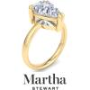 imageMartha Stewart Pear Shape Lab Grown Diamond Solitaire Ring Diamond Engagement Ring in 14 Karat Goldyellowgold