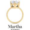 imageMartha Stewart Pear Shape Lab Grown Diamond Solitaire Ring Diamond Engagement Ring in 14 Karat Goldyellowgold