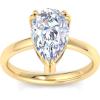 imageMartha Stewart Pear Shape Lab Grown Diamond Solitaire Ring Diamond Engagement Ring in 14 Karat Goldyellowgold
