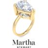 imageMartha Stewart Pear Shape Lab Grown Diamond Solitaire Ring Diamond Engagement Ring in 14 Karat Goldyellowgold