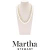 imageMartha Stewart Pearl and Crystal Necklace In Gold 18 Inches For Women