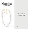 imageMartha Stewart Pearl and Crystal Necklace In Gold 18 Inches For Women