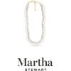 imageMartha Stewart Pearl and Crystal Necklace In Gold 24 Inches For Women