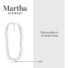 imageMartha Stewart Pearl and Crystal Necklace In Gold 24 Inches For Women