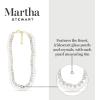 imageMartha Stewart Pearl and Crystal Necklace In Gold 24 Inches For Women