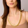 imageMartha Stewart Pearl and Curb Chain Necklace In Gold 24 Inches For Women