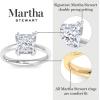 imageMartha Stewart Princess Cut Shape Lab Grown Diamond Solitaire Ring Diamond Engagement Ring in 14 Karat Goldwhitegold