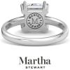 imageMartha Stewart Princess Cut Shape Lab Grown Diamond Solitaire Ring Diamond Engagement Ring in 14 Karat Goldwhitegold