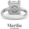 imageMartha Stewart Princess Cut Shape Lab Grown Diamond Solitaire Ring Diamond Engagement Ring in 14 Karat Goldwhitegold