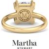 imageMartha Stewart Princess Cut Shape Lab Grown Diamond Solitaire Ring Diamond Engagement Ring in 14 Karat Goldyellowgold