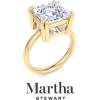 imageMartha Stewart Princess Cut Shape Lab Grown Diamond Solitaire Ring Diamond Engagement Ring in 14 Karat Goldyellowgold