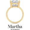 imageMartha Stewart Princess Cut Shape Lab Grown Diamond Solitaire Ring Diamond Engagement Ring in 14 Karat Goldyellowgold