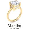 imageMartha Stewart Princess Cut Shape Lab Grown Diamond Solitaire Ring Diamond Engagement Ring in 14 Karat Goldyellowgold