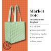 imageMartha Stewart Reusable Grocery Bag Spacious 13 x 8 x 14 Shopping Bag for Groceries Perfect for Shopping Arcadian Green Gingham