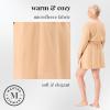 imageMartha Stewart Robe  Sleepwear for Women  ShorterLength Microfleece  Cozy Warm Relaxing LoungewearCuban Sand