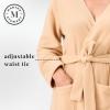 imageMartha Stewart Robe  Sleepwear for Women  ShorterLength Microfleece  Cozy Warm Relaxing LoungewearCuban Sand