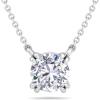 imageMartha Stewart Round Shape Lab Grown Diamond Solitaire Necklace In 14 Karat Goldwhitegold