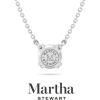 imageMartha Stewart Round Shape Lab Grown Diamond Solitaire Necklace In 14 Karat Goldwhitegold