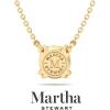 imageMartha Stewart Round Shape Lab Grown Diamond Solitaire Necklace In 14 Karat Goldyellowgold