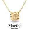 imageMartha Stewart Round Shape Lab Grown Diamond Solitaire Necklace In 14 Karat Goldyellowgold