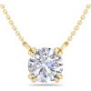 imageMartha Stewart Round Shape Lab Grown Diamond Solitaire Necklace In 14 Karat Goldyellowgold