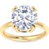 imageMartha Stewart Round Shape Lab Grown Diamond Solitaire Ring Diamond Engagement Ring in 14 Karat Gold For Womenyellowgold