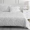 imageMartha Stewart Ruth Ditsy Floral 300TC 100 Cotton Percale Sheet Set BlueWhite 4 Piece  1 Flat Sheet 1 Fitted Sheet 2 Std Pillowcases Breathable Cotton Printed Bed Sheets Queen SizeQueen