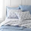 imageMartha Stewart Ruth Ditsy Floral 300TC 100 Cotton Percale Sheet Set BlueWhite 4 Piece  1 Flat Sheet 1 Fitted Sheet 2 Std Pillowcases Breathable Cotton Printed Bed Sheets Queen SizeQueen