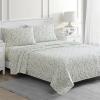 imageMartha Stewart Ruth Ditsy Floral 300TC 100 Cotton Percale Sheet Set BlueWhite 4 Piece  1 Flat Sheet 1 Fitted Sheet 2 Std Pillowcases Breathable Cotton Printed Bed Sheets Queen SizeTwin