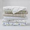 imageMartha Stewart Ruth Ditsy Floral 300TC 100 Cotton Percale Sheet Set BlueWhite 4 Piece  1 Flat Sheet 1 Fitted Sheet 2 Std Pillowcases Breathable Cotton Printed Bed Sheets Queen SizeQueen
