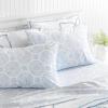 imageMartha Stewart Ruth Ditsy Floral 300TC 100 Cotton Percale Sheet Set BlueWhite 4 Piece  1 Flat Sheet 1 Fitted Sheet 2 Std Pillowcases Breathable Cotton Printed Bed Sheets Queen SizeQueen