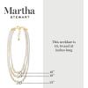 imageMartha Stewart Three Strand Pearl Necklace In Gold For Women
