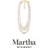 imageMartha Stewart Three Strand Pearl Necklace In Gold For Women