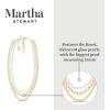 imageMartha Stewart Three Strand Pearl and Ball Necklace In Gold For Women
