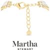 imageMartha Stewart Three Strand Pearl and Ball Necklace In Gold For Women